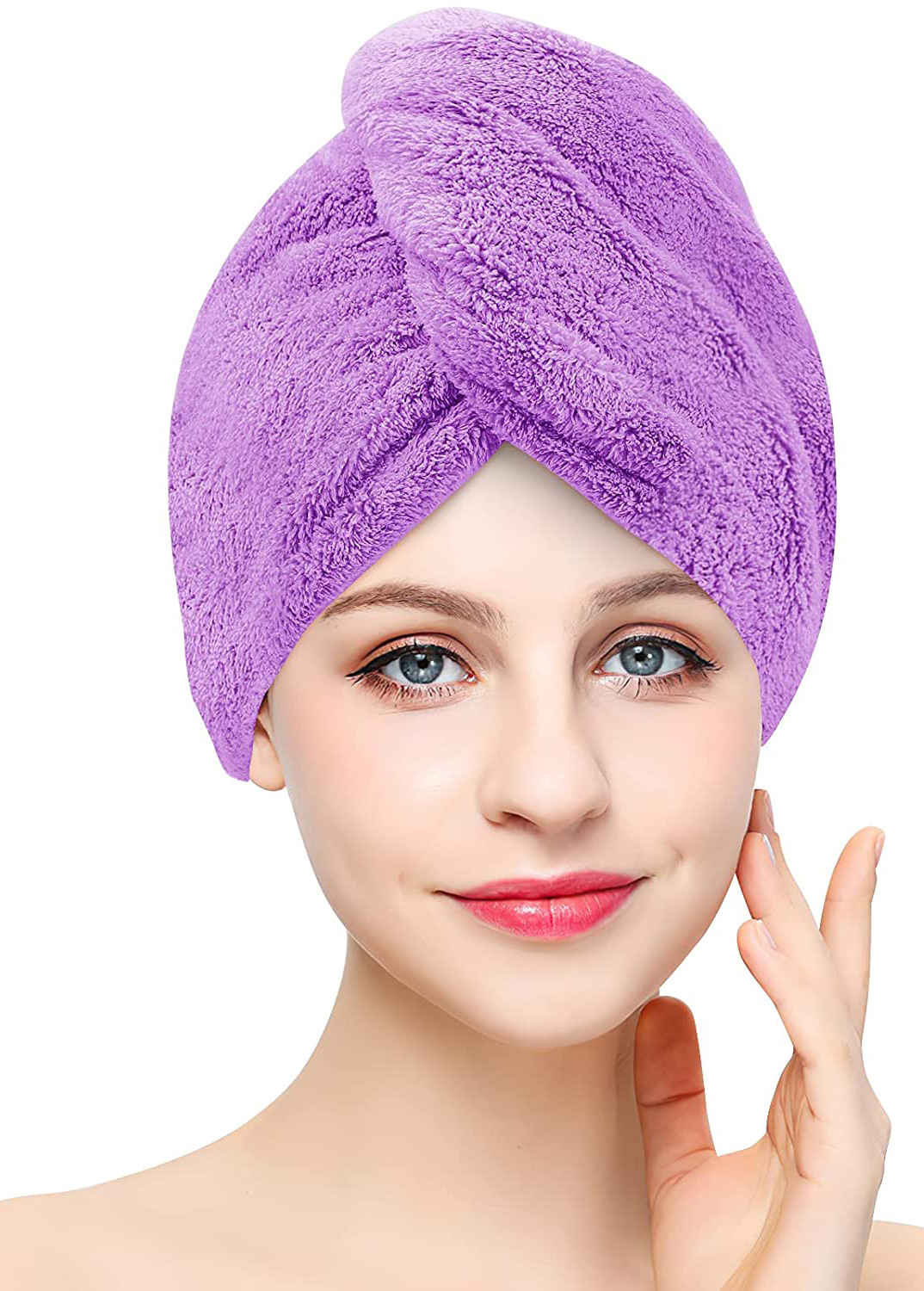 VELORA™ Quick-Dry Hair Wrap Towel — Gray