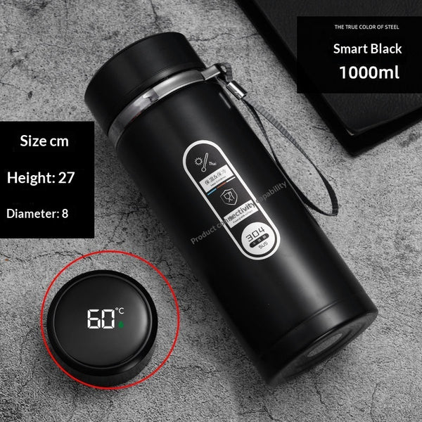 VELORA Stainless Steel Thermos — LED Temperature Display & Strap