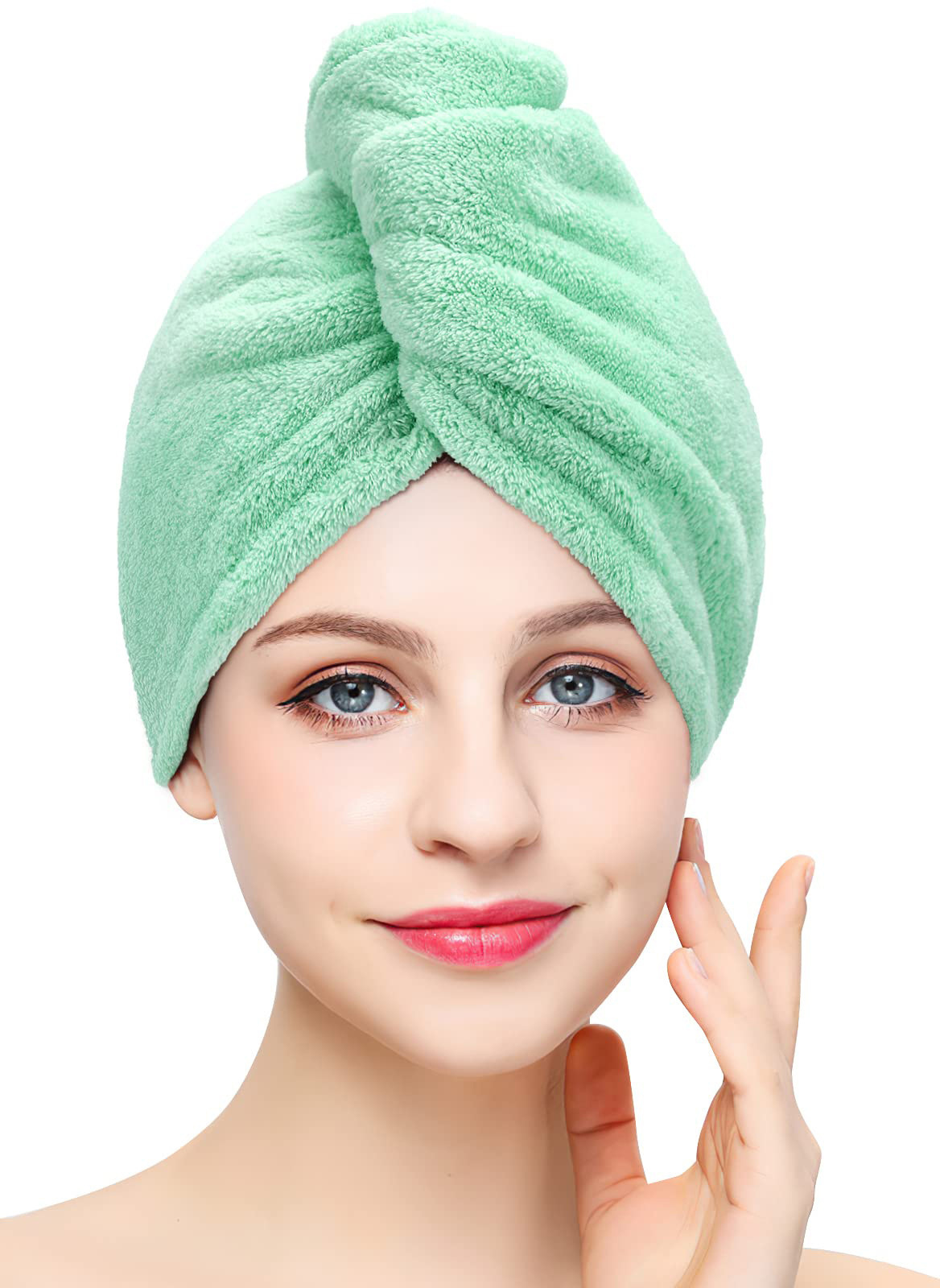 VELORA™ Quick-Dry Hair Wrap Towel — Gray