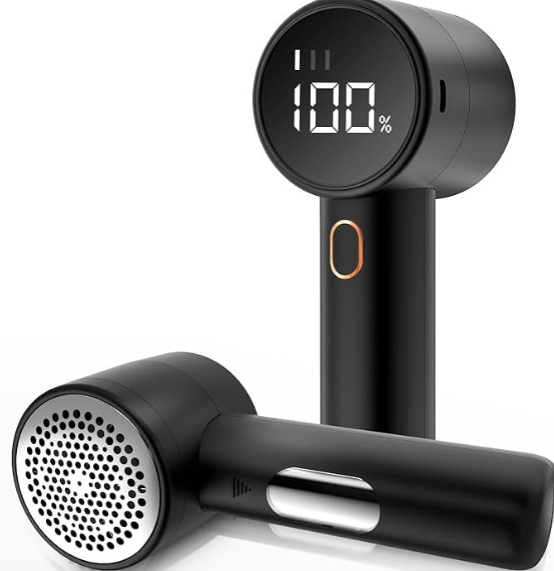 VELORA Rechargeable Fabric Shaver — Digital Display
