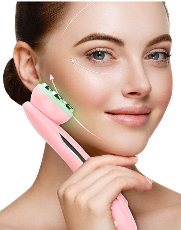 VELORA Facial Beauty Ion Device — Pink, White & Black