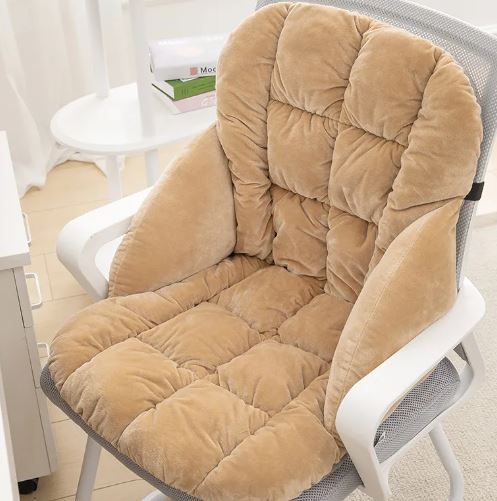 VELORA Plush Chair Cushion — Heated & Unheated Options