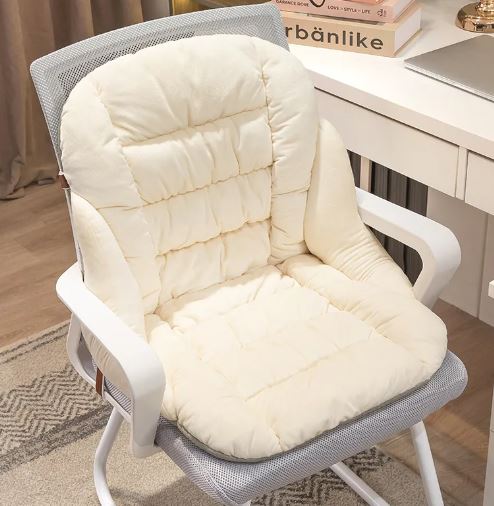 VELORA Plush Chair Cushion — Heated & Unheated Options