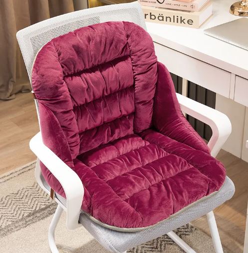 VELORA Plush Chair Cushion — Heated & Unheated Options