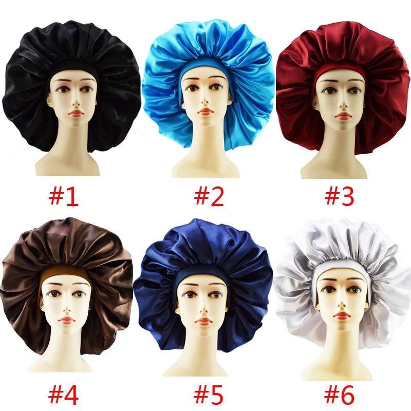 VELORA™ Adjustable Satin Sleep Bonnet