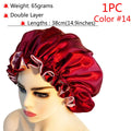 VELORA adjustable satin sleep bonnet shown in one of its available color or pattern options.