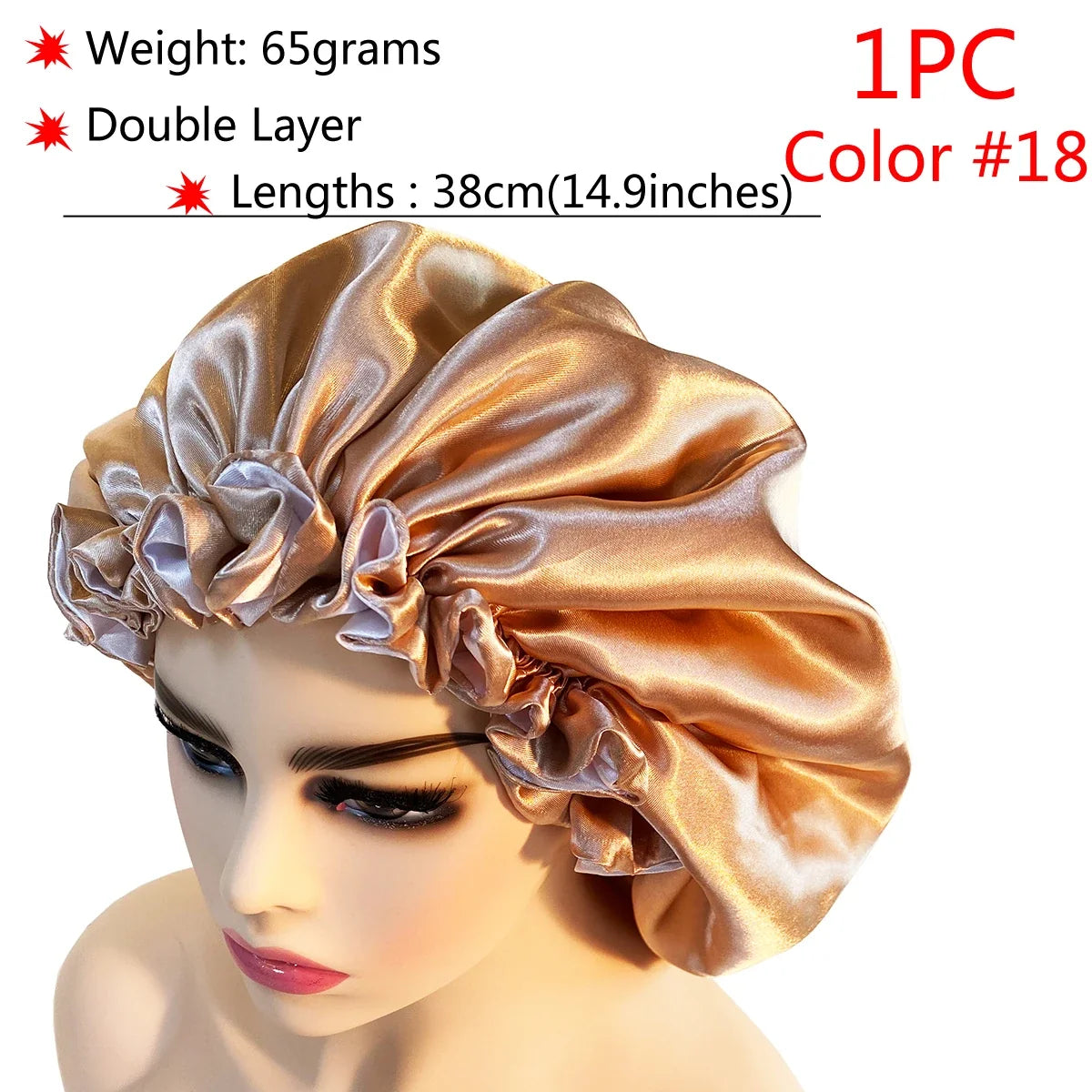 VELORA™ Adjustable Satin Sleep Bonnet