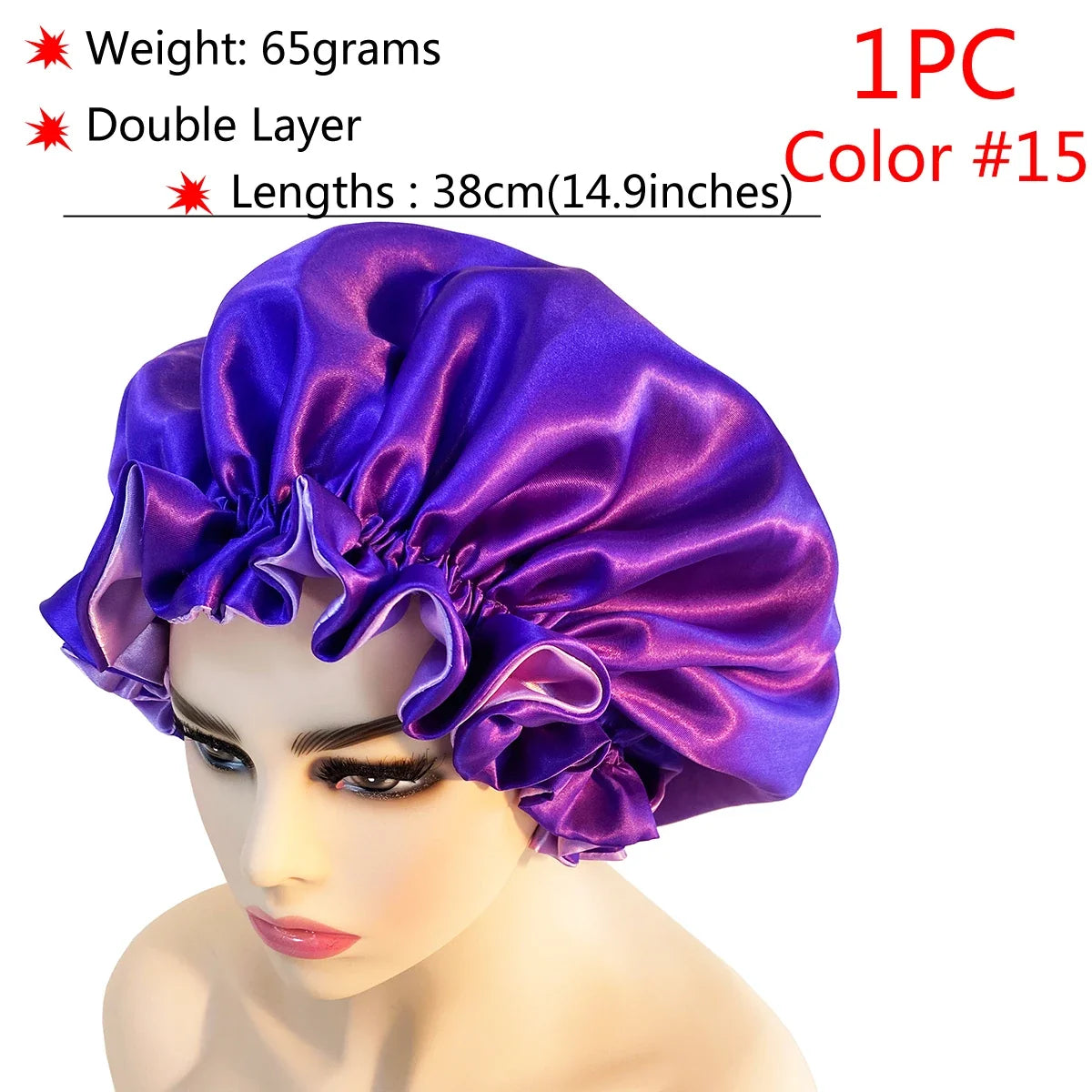 VELORA™ Adjustable Satin Sleep Bonnet