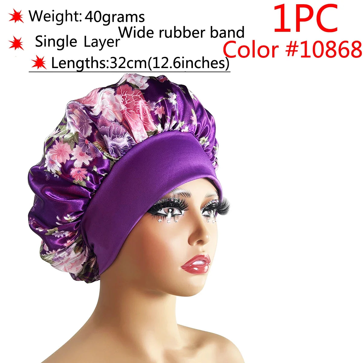 VELORA™ Adjustable Satin Sleep Bonnet