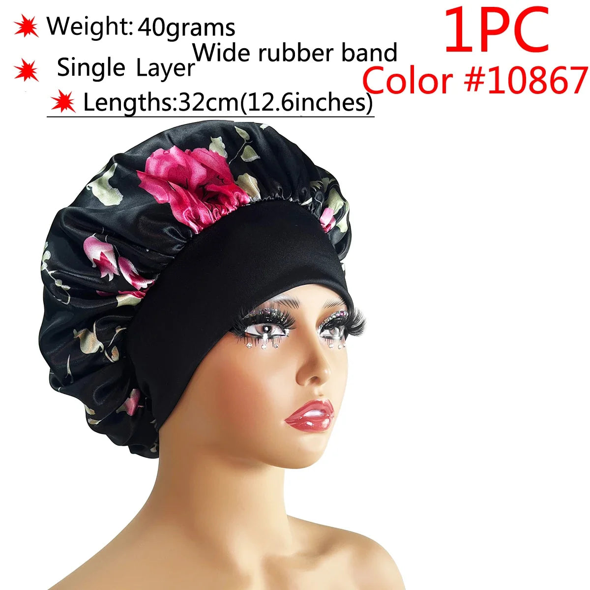 VELORA™ Adjustable Satin Sleep Bonnet