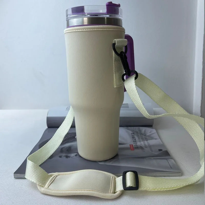 VELORA Tumbler Carrier Sleeve with Adjustable Shoulder Strap