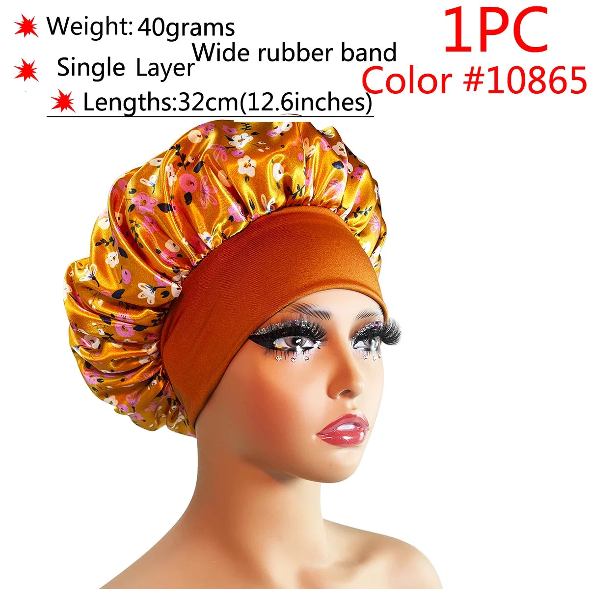 VELORA™ Adjustable Satin Sleep Bonnet