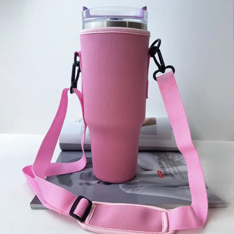 VELORA Tumbler Carrier Sleeve with Adjustable Shoulder Strap