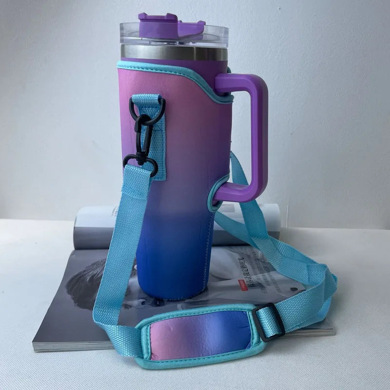 VELORA Tumbler Carrier Sleeve with Adjustable Shoulder Strap