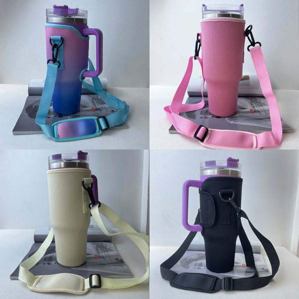 VELORA Tumbler Carrier Sleeve with Adjustable Shoulder Strap