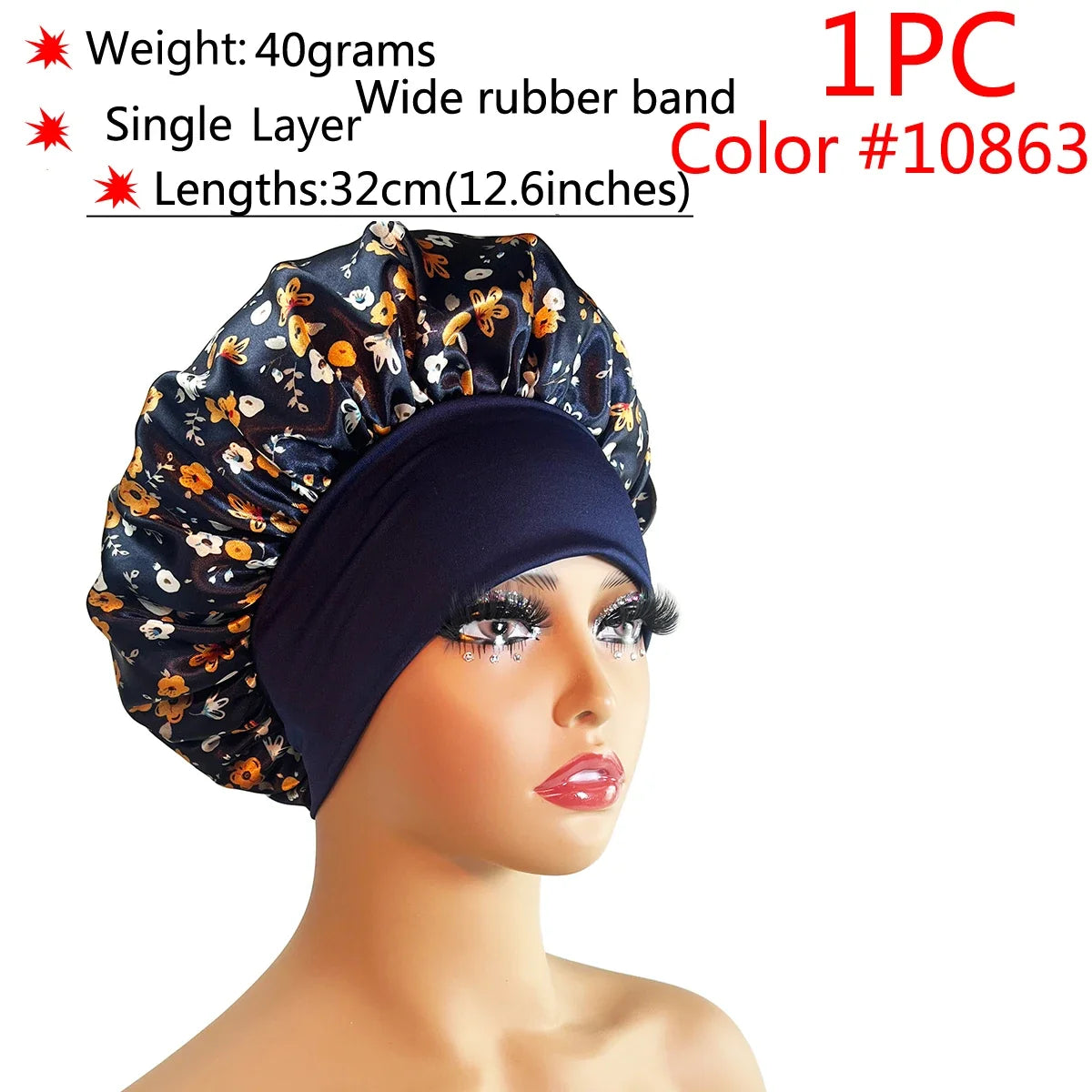 VELORA™ Adjustable Satin Sleep Bonnet