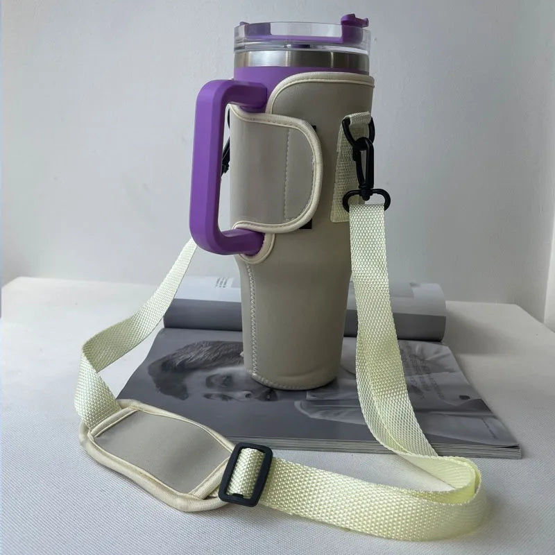 VELORA Tumbler Carrier Sleeve with Adjustable Shoulder Strap