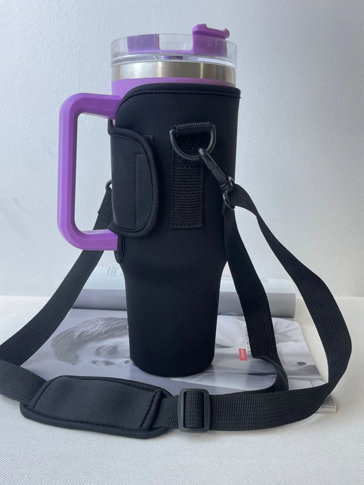 VELORA Tumbler Carrier Sleeve with Adjustable Shoulder Strap