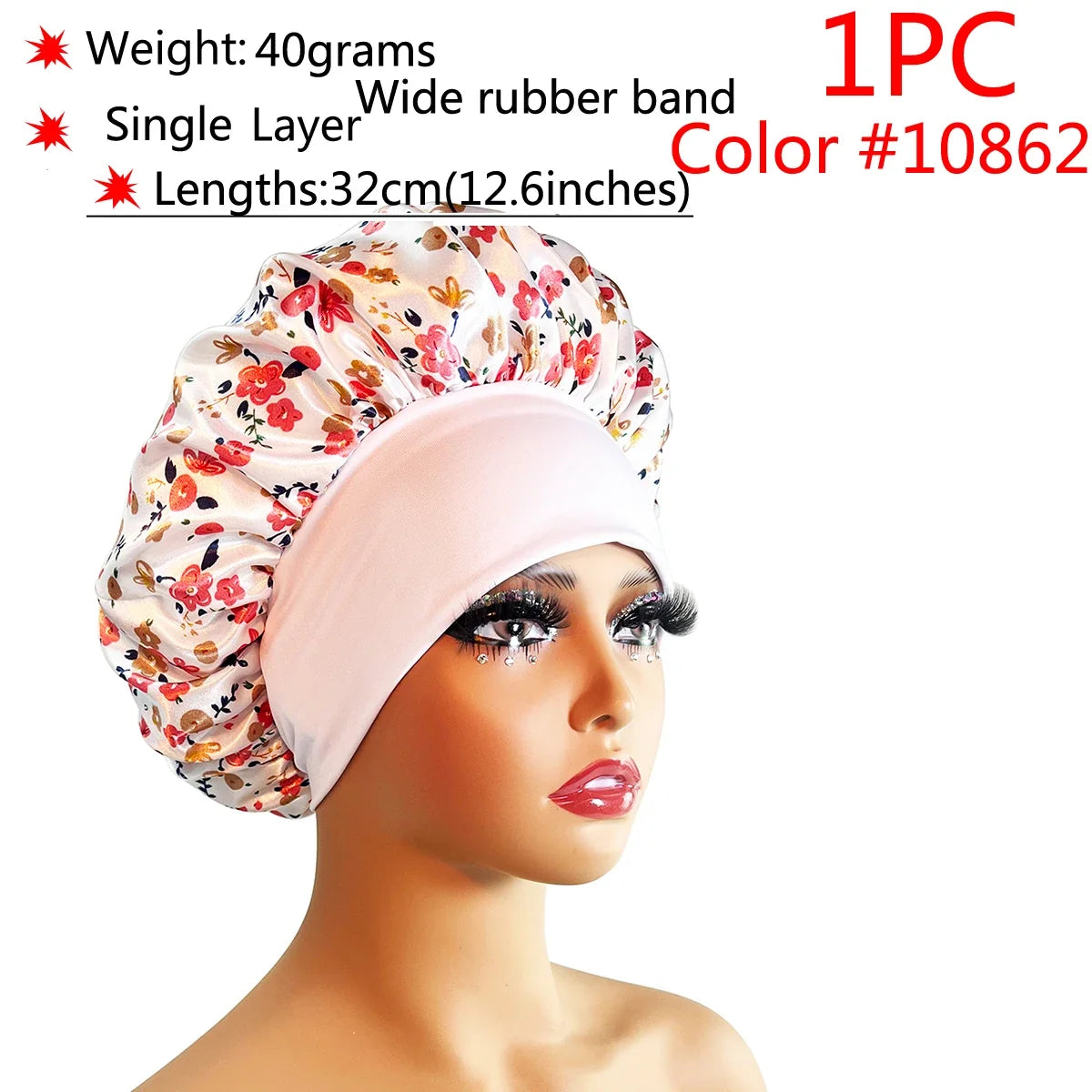 VELORA™ Adjustable Satin Sleep Bonnet