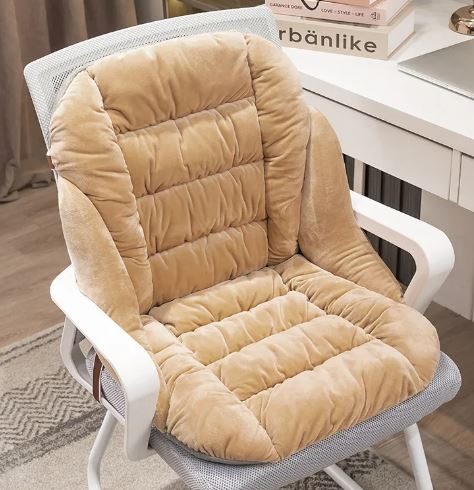 VELORA Plush Chair Cushion — Heated & Unheated Options