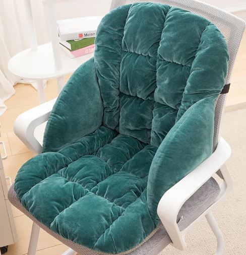 VELORA Plush Chair Cushion — Heated & Unheated Options