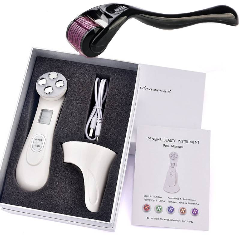 VELORA Facial Beauty Ion Device — Pink, White & Black