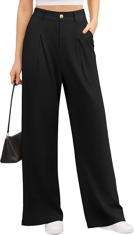 VELORA™ High-Waisted Wide-Leg Trousers